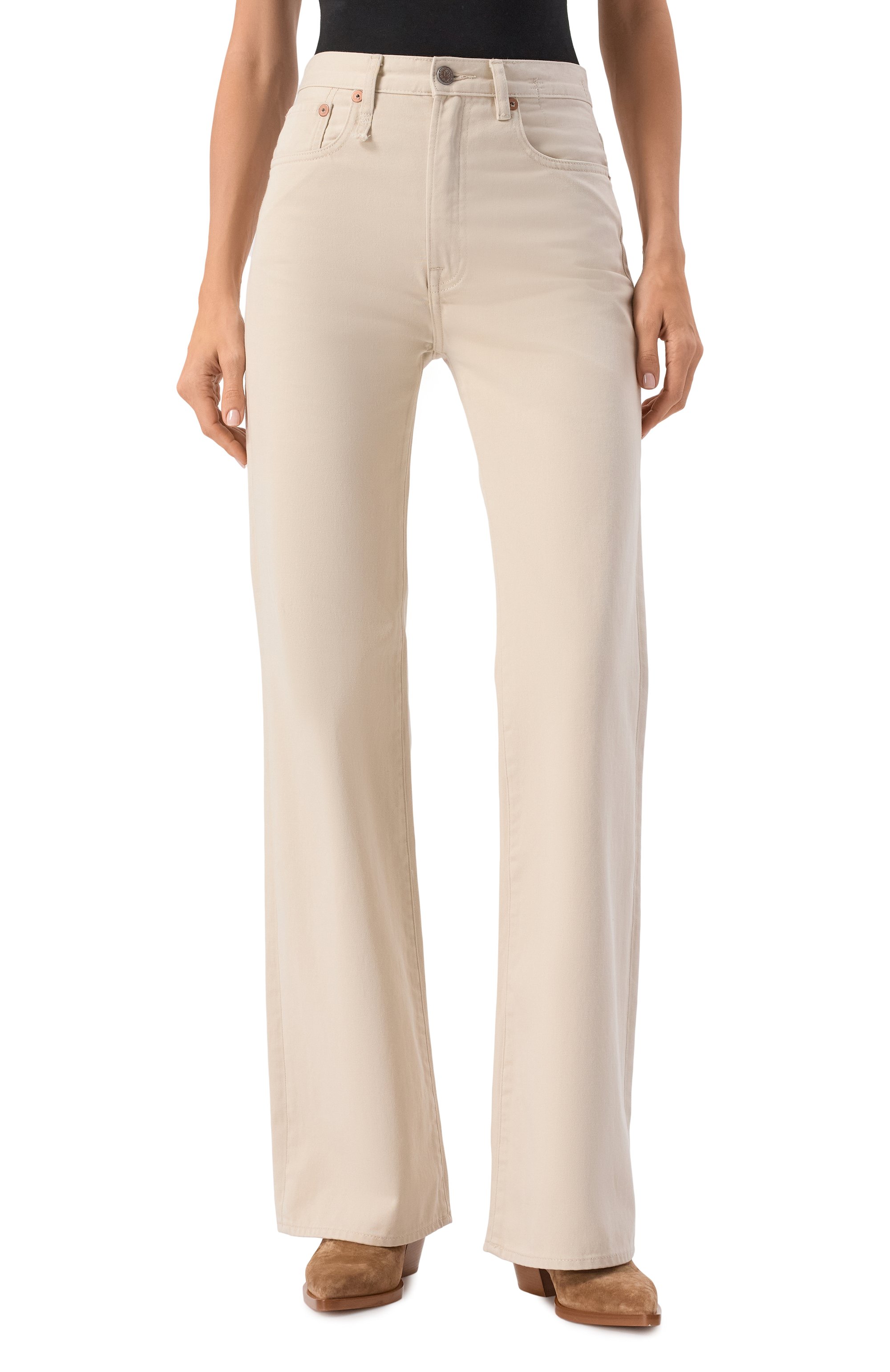 Джинсы jane R13 кремового цвета по цене 77750 руб., арт. R13W7020-D338A, фото 3 Джинсы jane R13, арт. R13W7020-D338A, фото 3