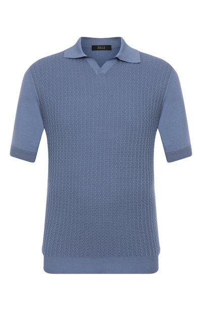 Мужская поло из шелка и хлопка ZILLI, арт. KLP002M0145VZWE00