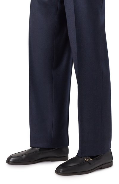 Кожан�ые лоферы malibu SANTONI, арт. MGAG19041SM0GMEM, фото 3