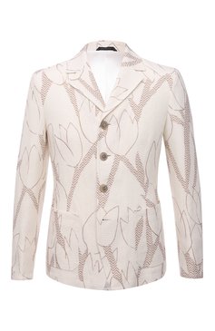 Пиджак из хлопка и льна GIORGIO ARMANI, арт. 2SGGG0RX/T03AH, фото 1