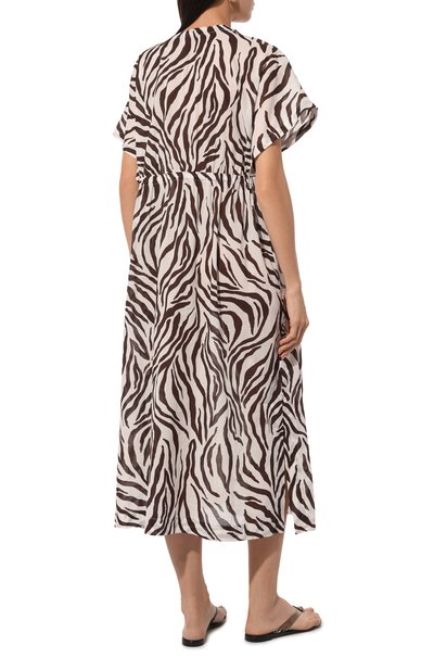 Хлопковая туника WEEKEND MAX MARA коричневого цвета по цене 44470 руб., арт. DOROTEA 241622105, фото 4 Хлопковая туника WEEKEND MAX MARA, арт. DOROTEA 241622105, фото 4