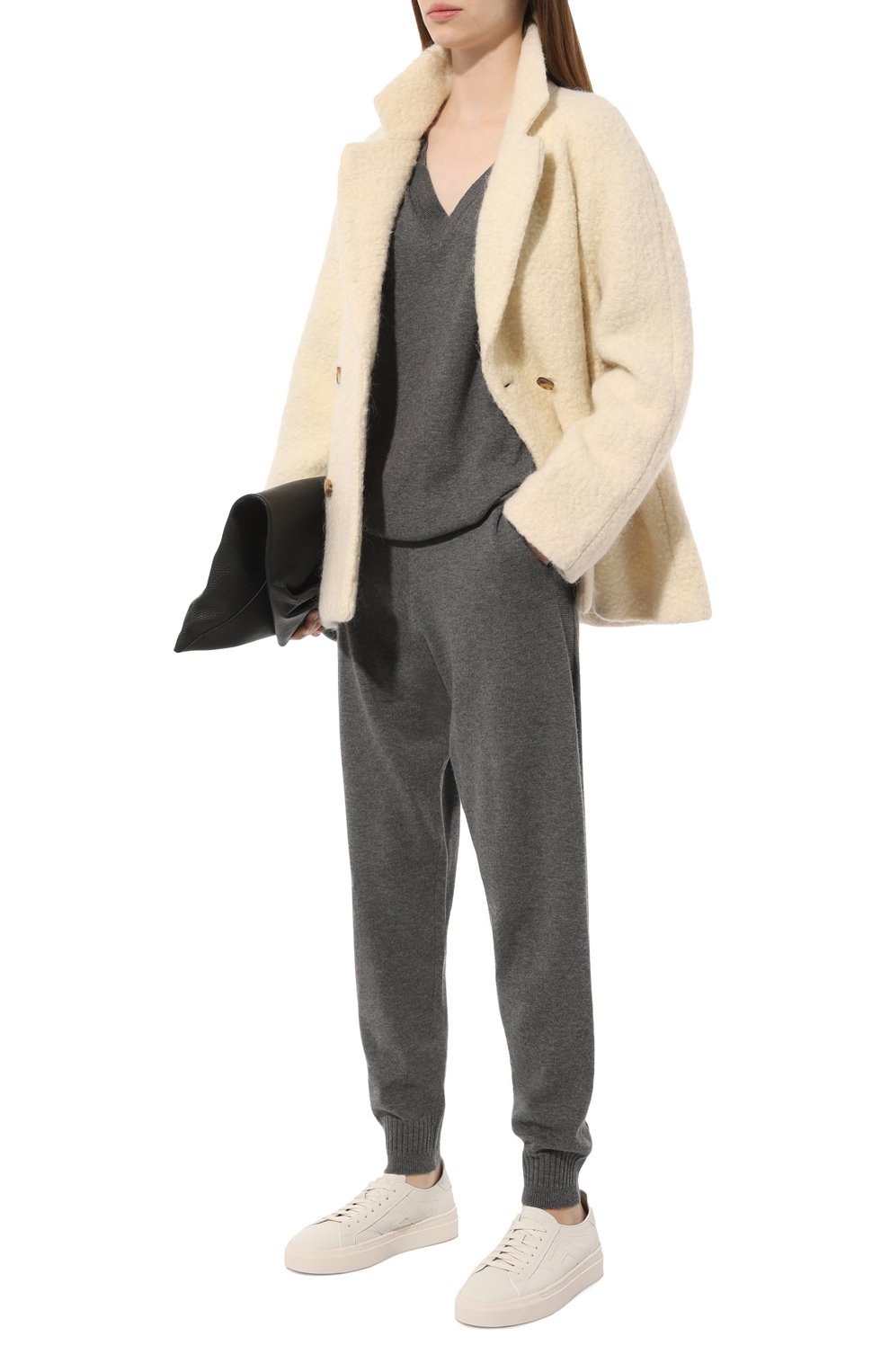 Кожаные кеды SANTONI, арт. WBGT61232PNNTTW0I48, фото 2