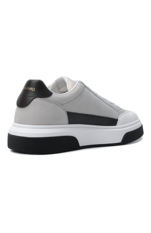 Кожаные кеды Ferragamo 023588/769 Серый  023588/769 Фото 4