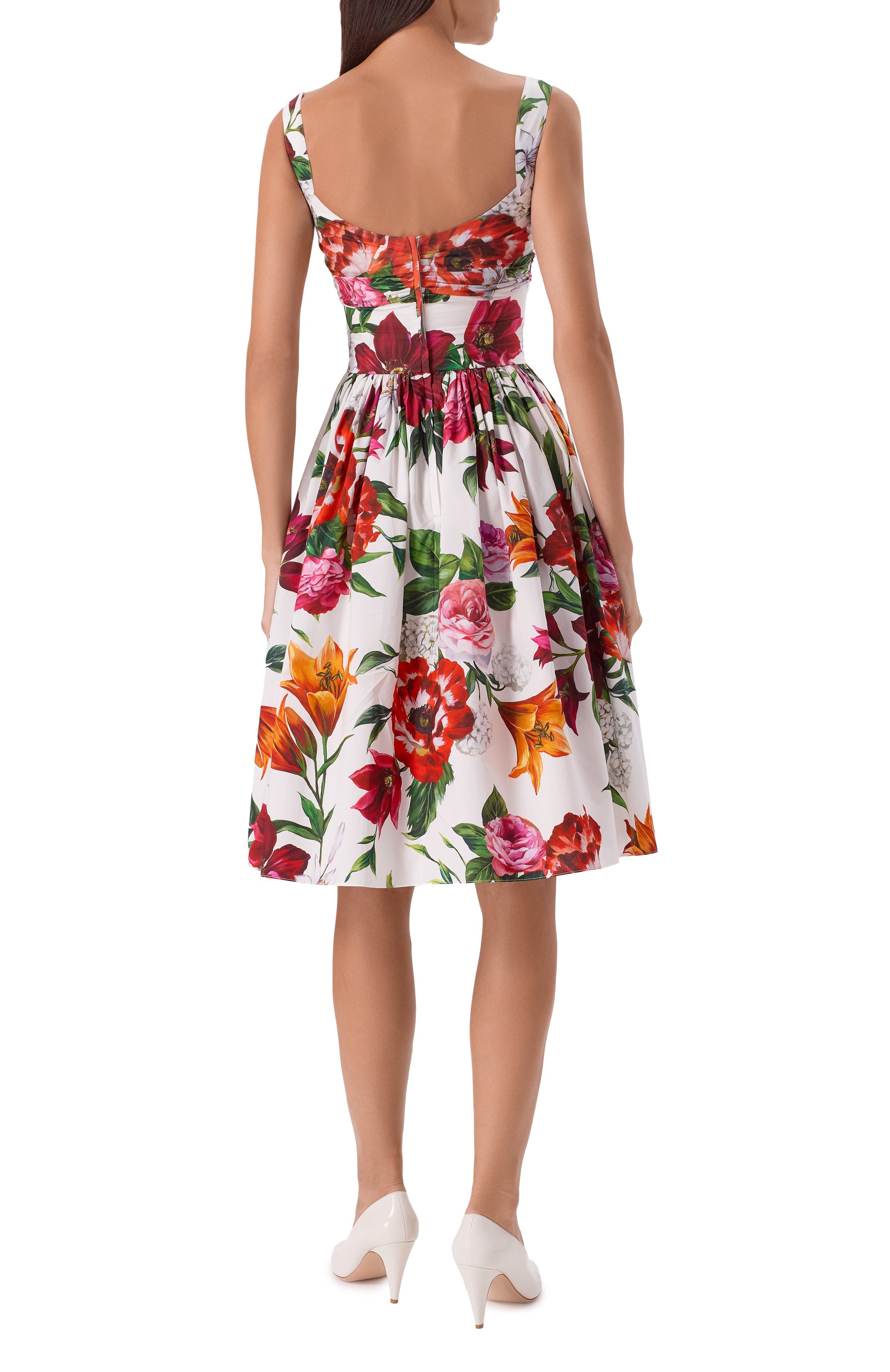 Хлопковое платье DOLCE & GABBANA, арт. F6TVJT/HS5TQ, фото 4