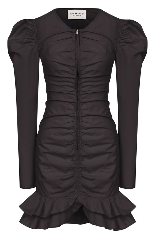 Хлопковое платье Isabel Marant Etoile 25PR00685FA/C1J06E Чёрный 25PR00685FA/C1J06E