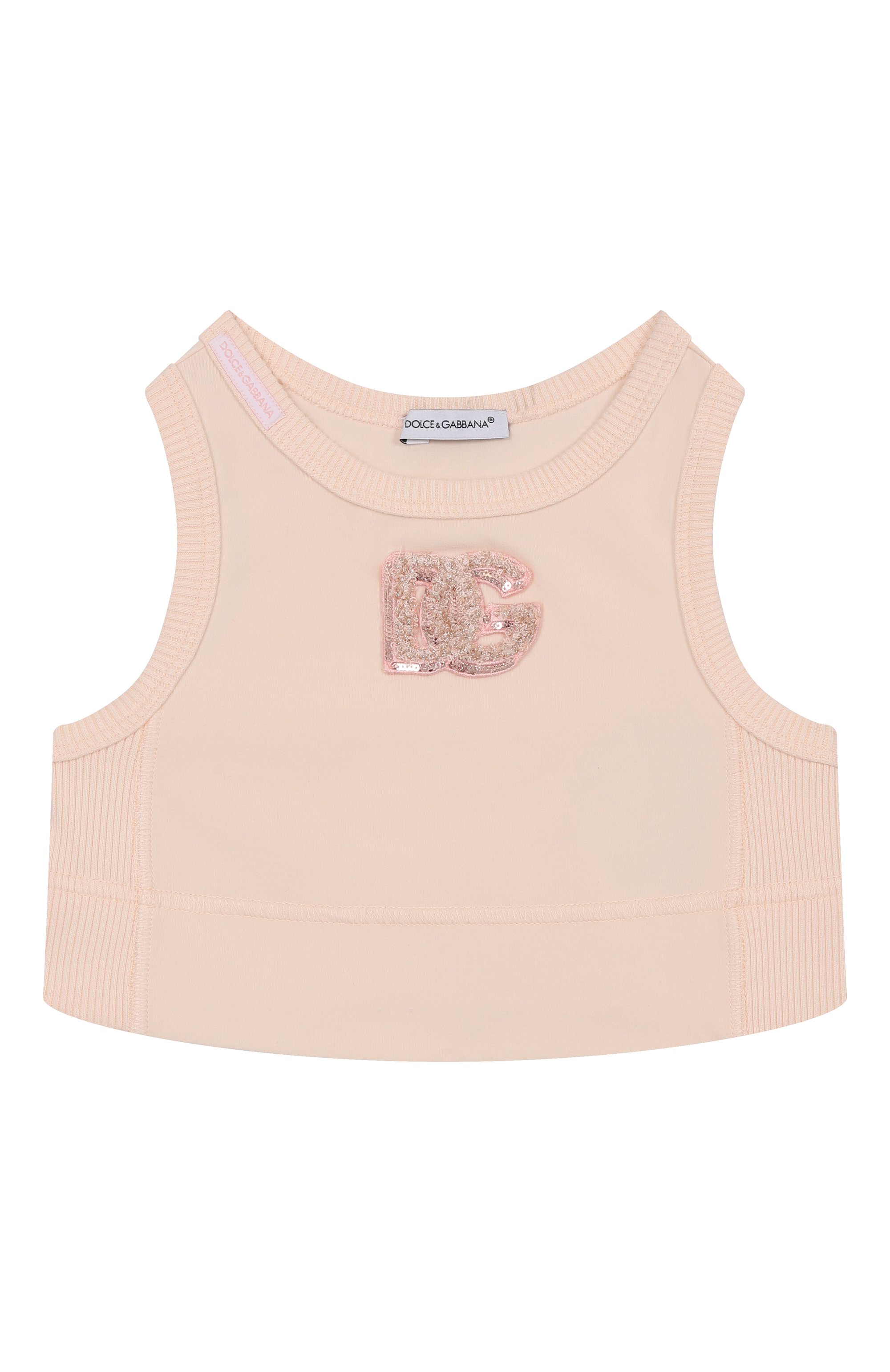 Хлопковый топ DOLCE & GABBANA, арт. L5JN84/G7PKS/2-8, фото 1