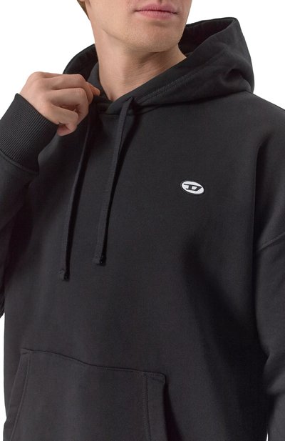 Хлопковое худи DIESEL, арт. A03786/0BKAF, фото 5