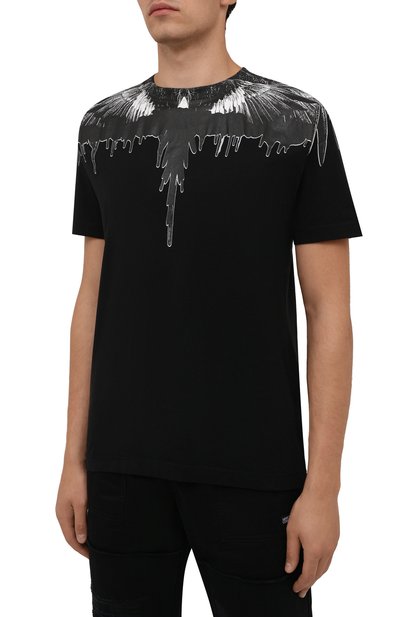Хлопковая футболка MARCELO BURLON, арт. CMAA018F21JER004, фото 3