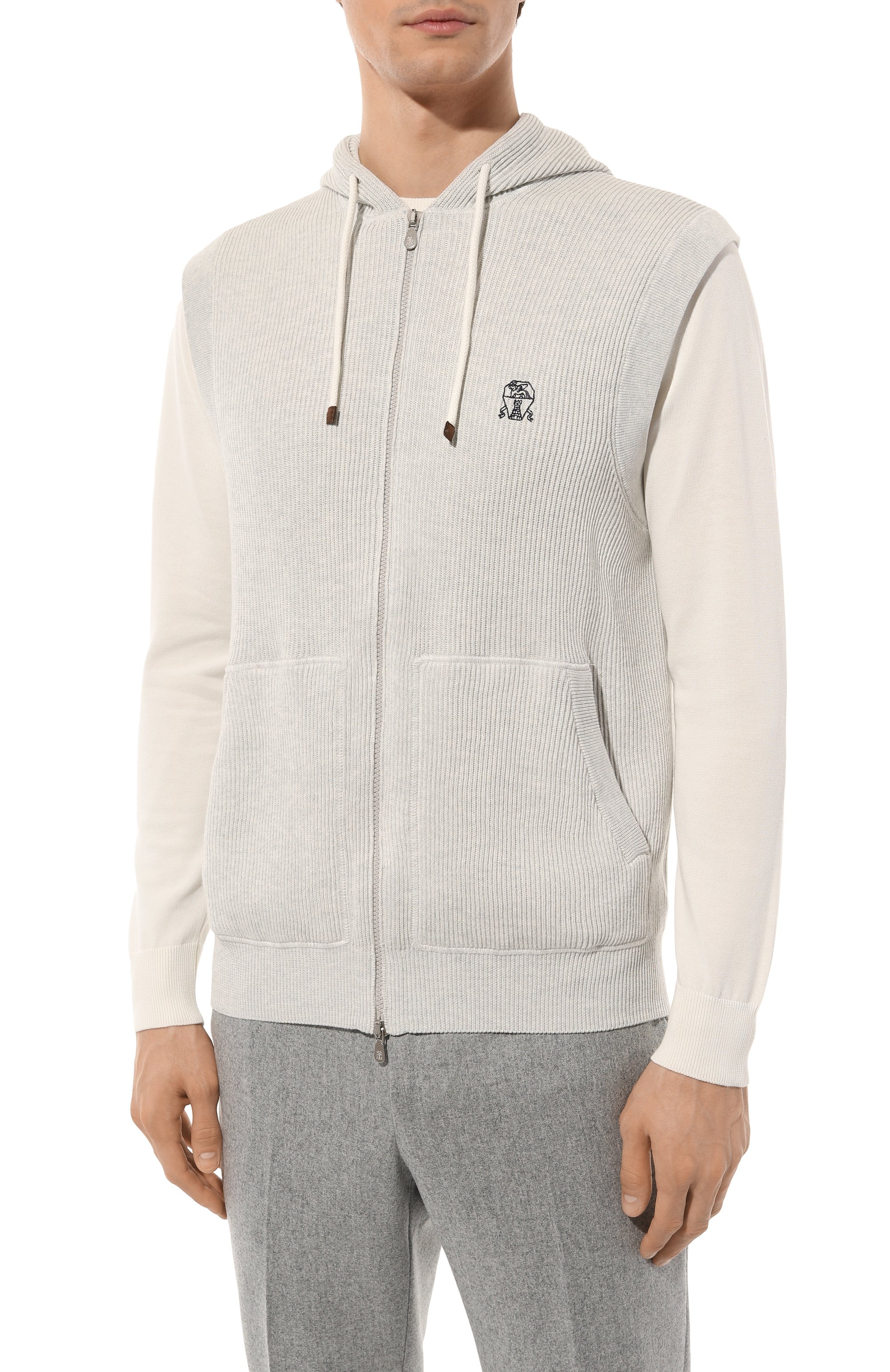 Хлопковый жилет BRUNELLO CUCINELLI, арт. M2920B2308, фото 3