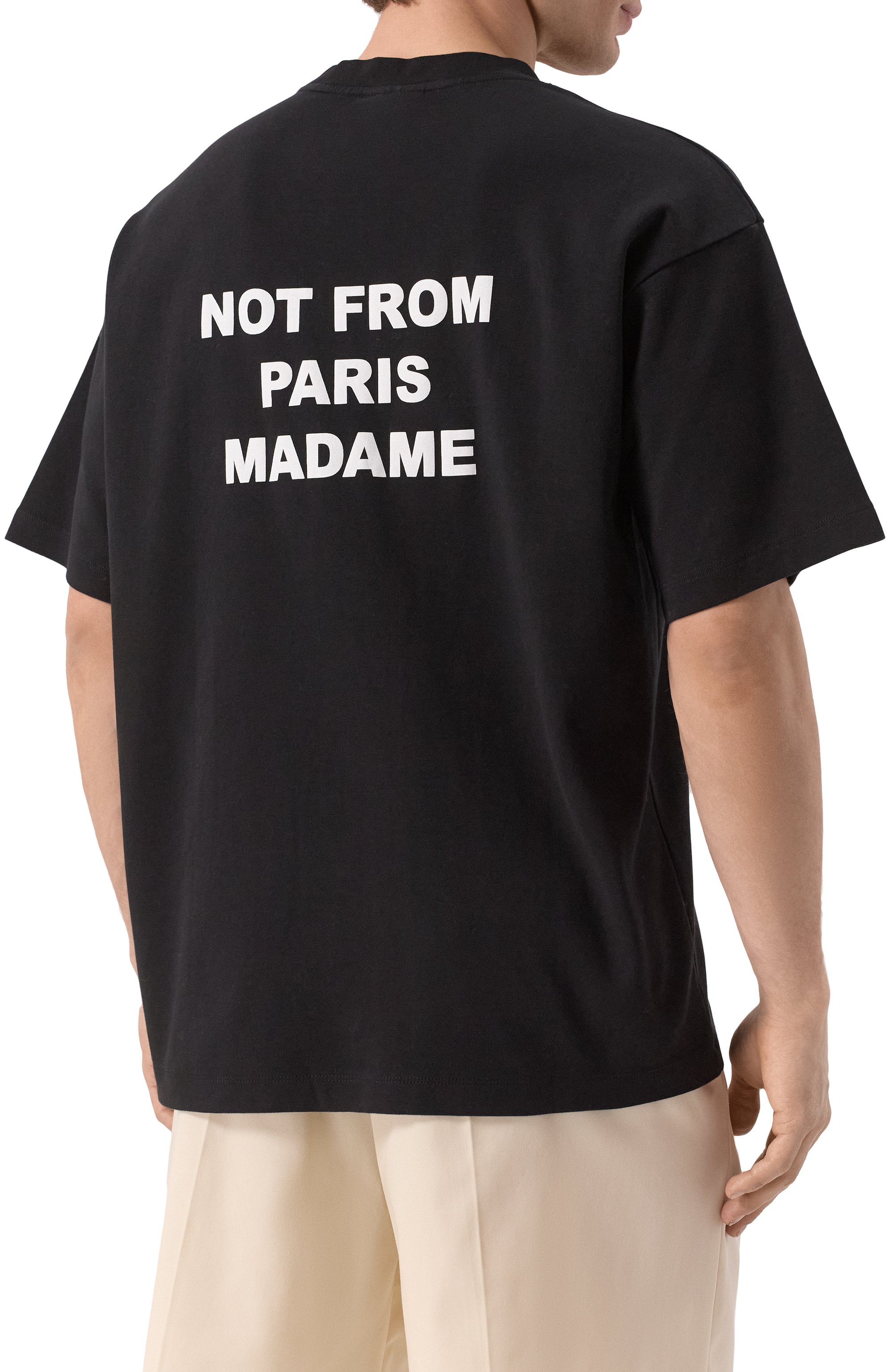 Хлопковая футболка DROLE DE MONSIEUR, арт. PERM-TS203-C0002-BL, фото 4