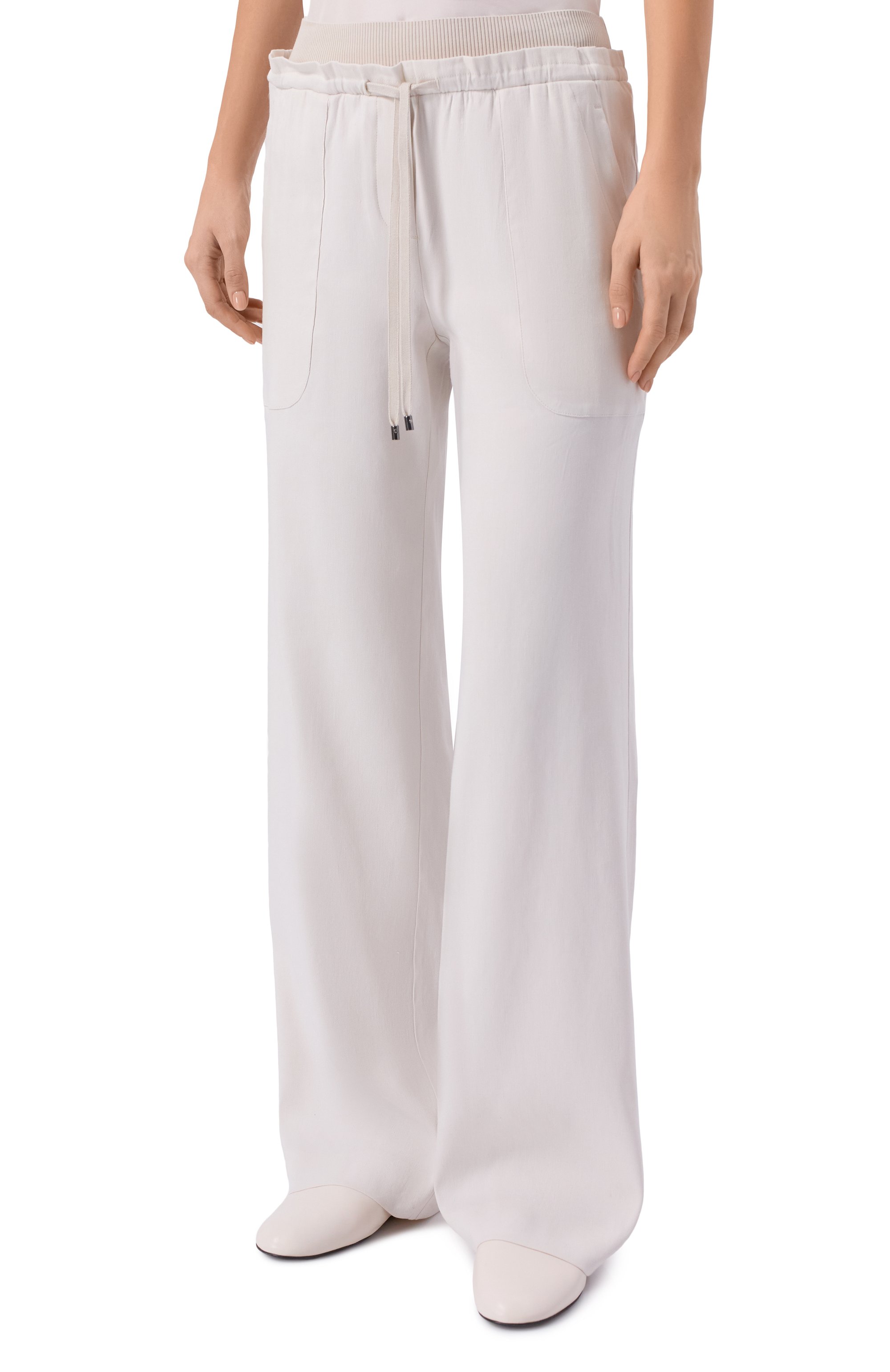 Брюки изо льна и вискозы LORENA ANTONIAZZI, арт. P2640PA81A/3347, фото 3