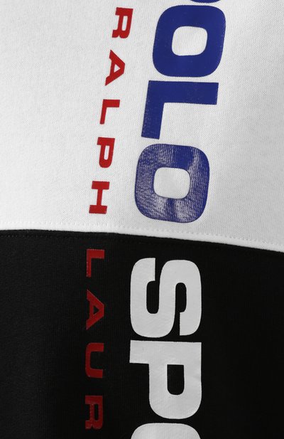 Хлопковое худи POLO RALPH LAUREN черно-белого цвета по цене 13550 руб., арт. 211764883, фото 5 Хлопковое худи POLO RALPH LAUREN, арт. 211764883, фото 5