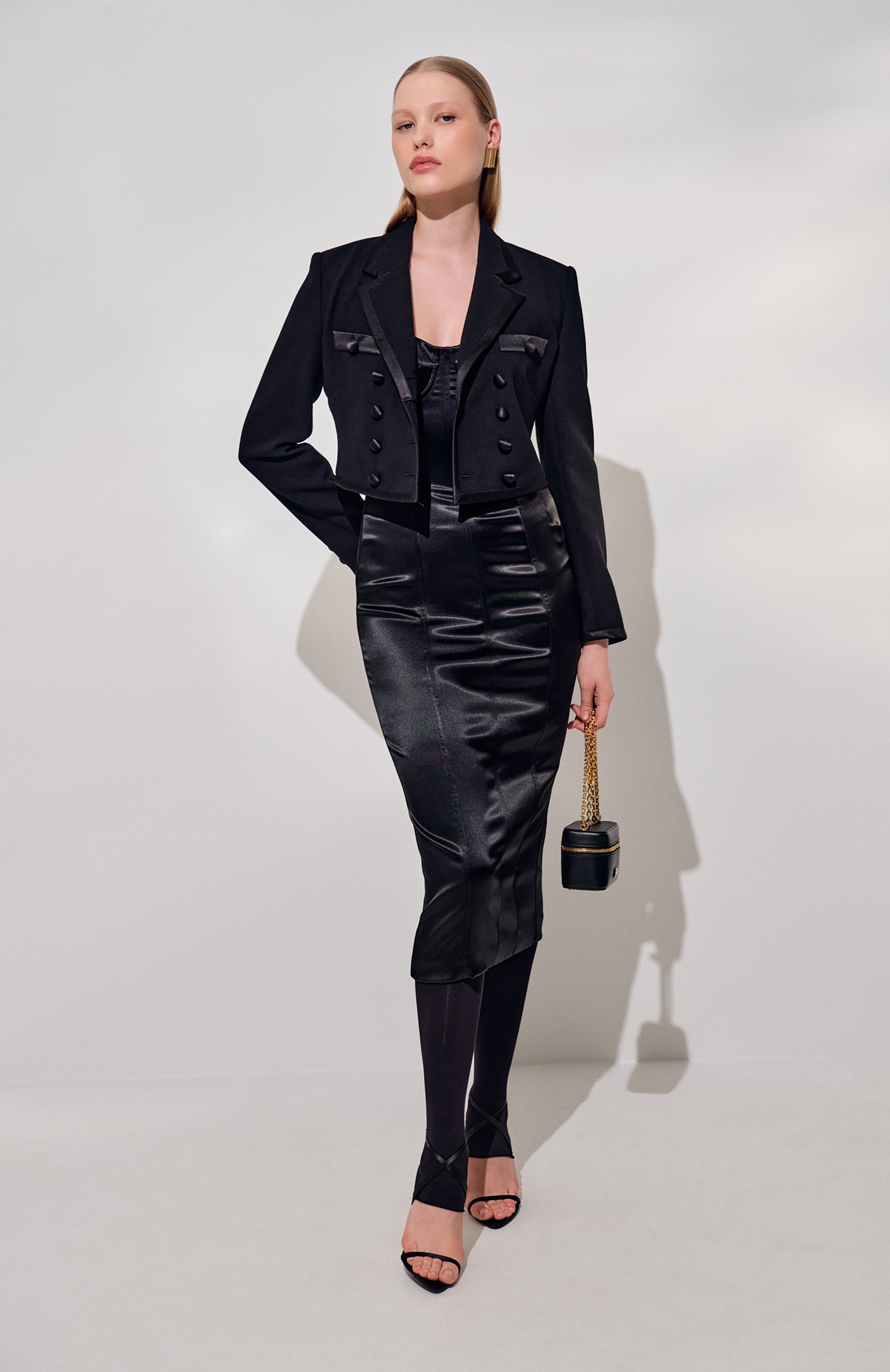 Атласное платье DOLCE & GABBANA, арт. F6DIHT/FURAD, фото 7