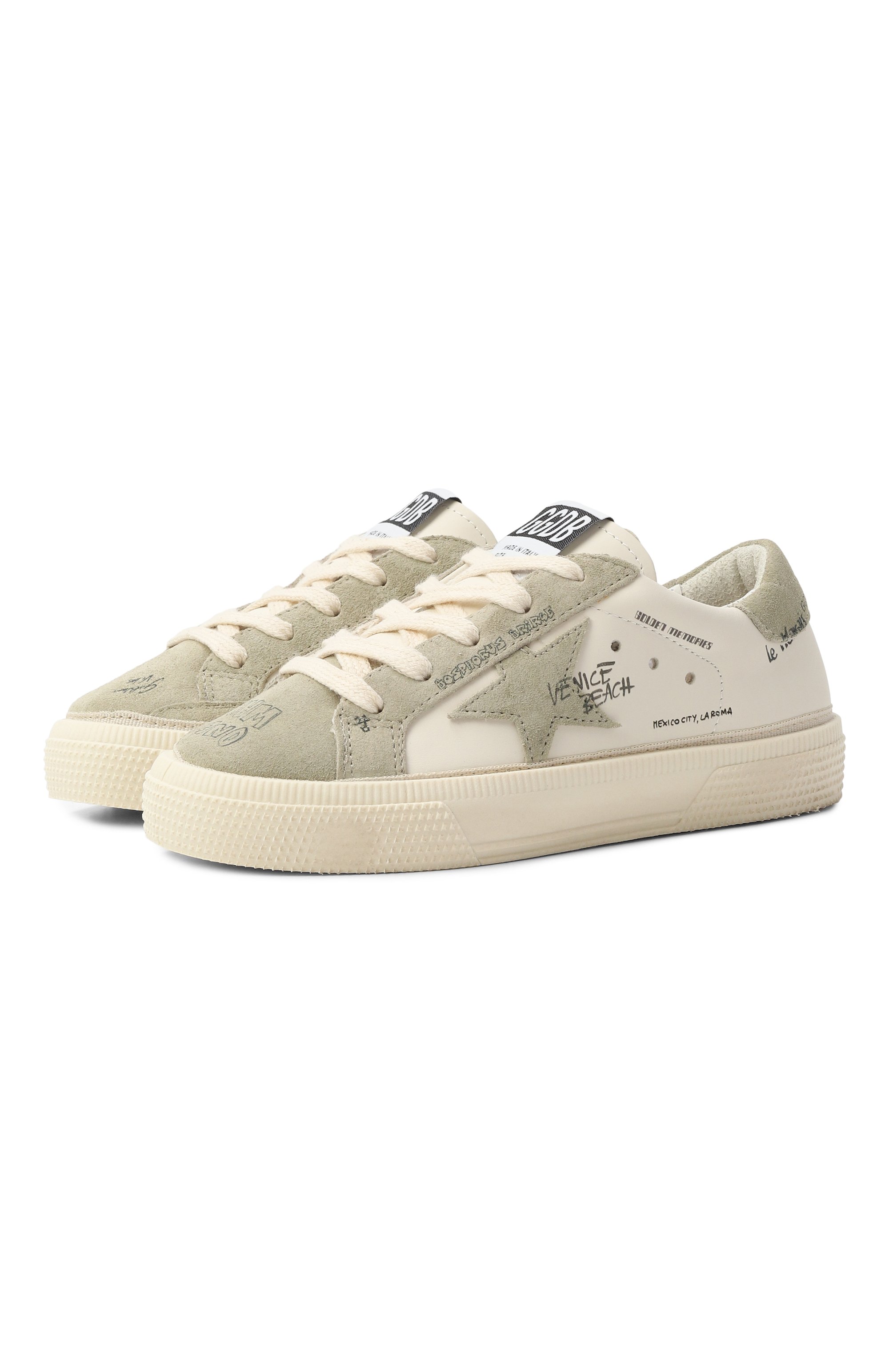 Кожаные кеды super star GOLDEN GOOSE DELUXE BRAND, арт. GYF00112.F007404, фото 1
