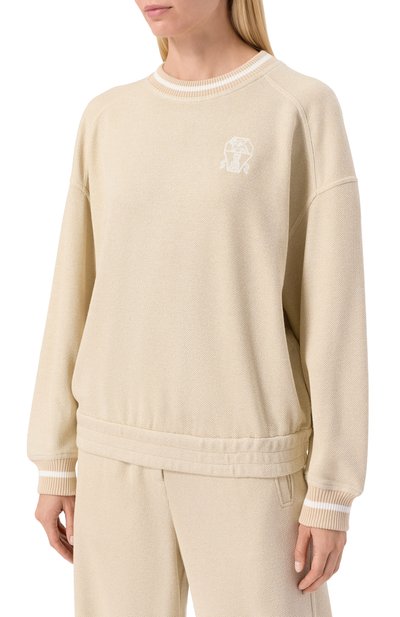 Свитшот из вискозы и хлопка BRUNELLO CUCINELLI, арт. MP930SN900, фото 3