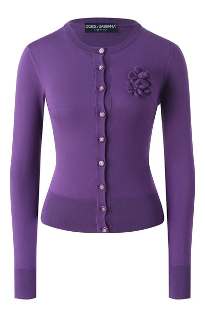 Женский шелковый кардиган DOLCE & GABBANA, арт. FXV07Z/JBSKY