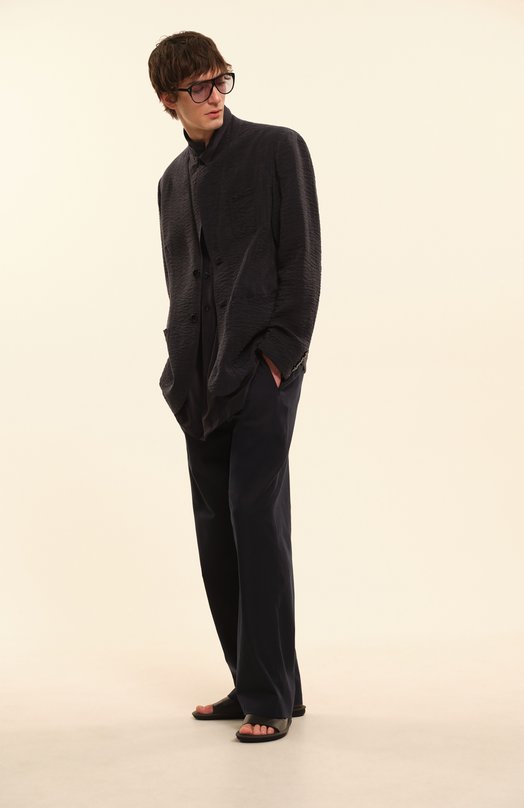 Кожаные шлепанцы Giorgio Armani X2P097/XF731 Чёрный  X2P097/XF731 Фото 8