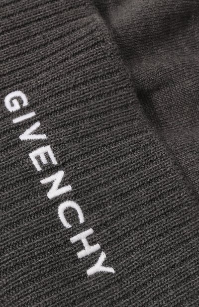 Шерстяная шапка GIVENCHY темно-серого цвета по цене 37750 руб., арт. GWCAPP/U7017, фото 4 Шерстяная шапка GIVENCHY, арт. GWCAPP/U7017, фото 4