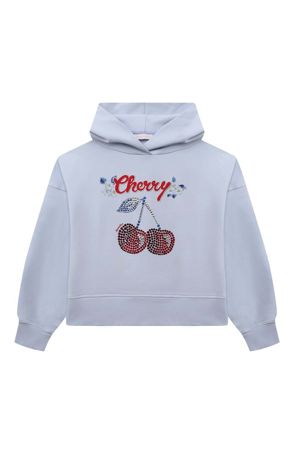 Хлопковое худи MONNALISA, арт. 19A602RU, фото 1