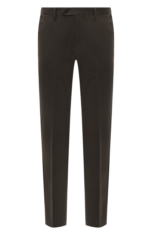 Хлопковые брюки Corneliani 944B01-9418503 Серый 944B01-9418503