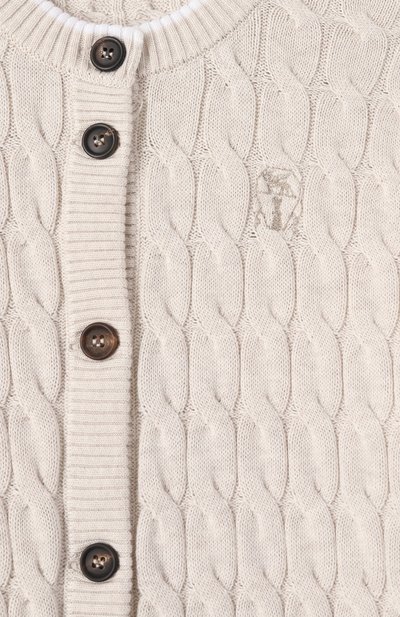 Хлопковый кардиган BRUNELLO CUCINELLI, арт. B19M19906B, фото 3