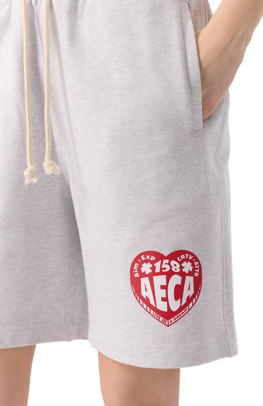 Хлопковые шорты AECA WHITE AWCMSSBDBSSOV002C0.LIGHT GREY (M) Серый  AWCMSSBDBSSOV002C0.LIGHT GREY (M) Фото 5