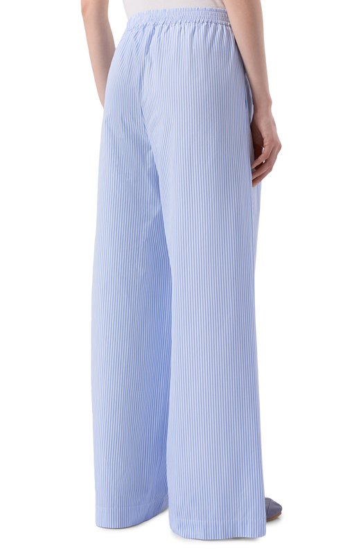 Хлопковые брюки Officine Generale S26WCHN701 Голубой  S26WCHN701 Фото 4