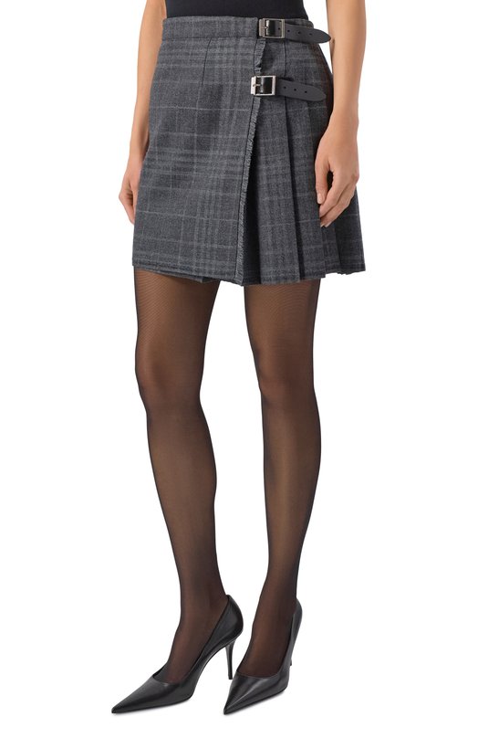 Плиссированная юбка Balenciaga 850673/TQT01 Серый  850673/TQT01 Фото 3