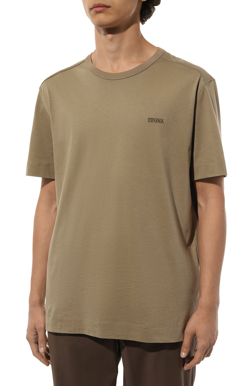 Хлопковая футболка ZEGNA, арт. UD360A7/D760, фото 3