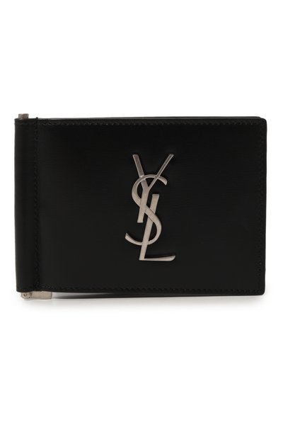 Мужской кожаный зажим для купюр SAINT LAURENT, арт. 485630/0SX0E