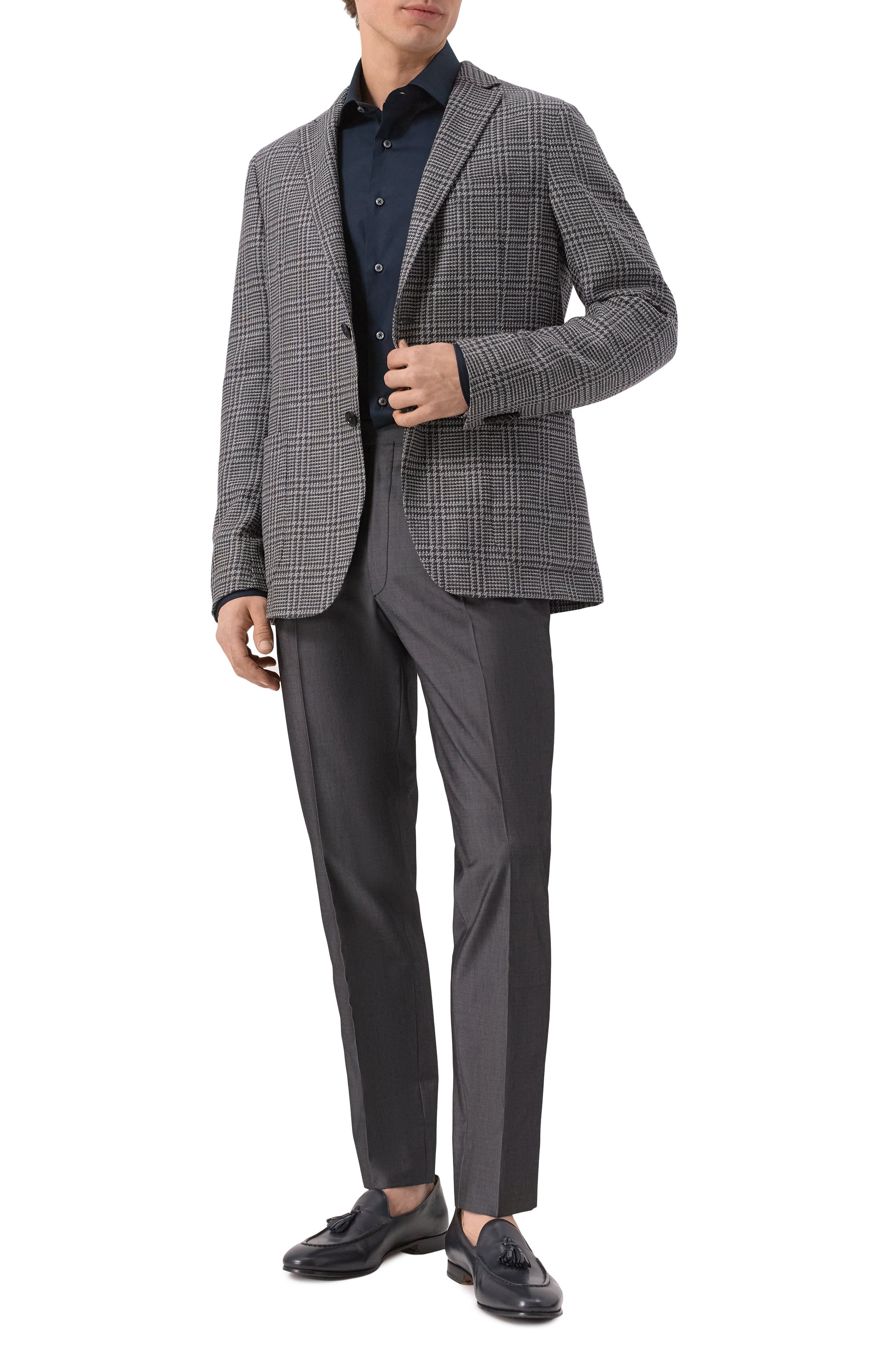 Пиджак из шелка и шерсти ZEGNA, арт. 1DNMG0/916703A9, фото 3