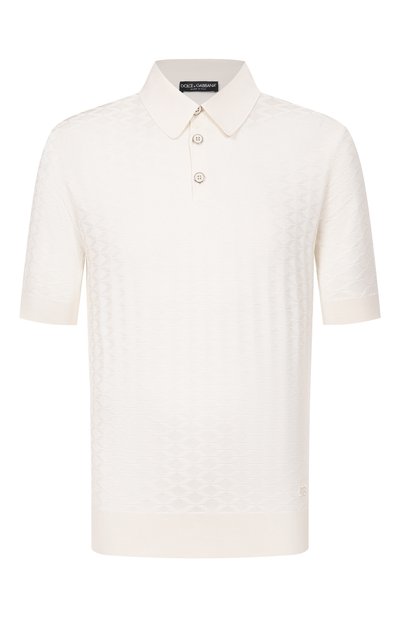 Мужская шелковое поло DOLCE & GABBANA, арт. GXZ02Z/JBS0F