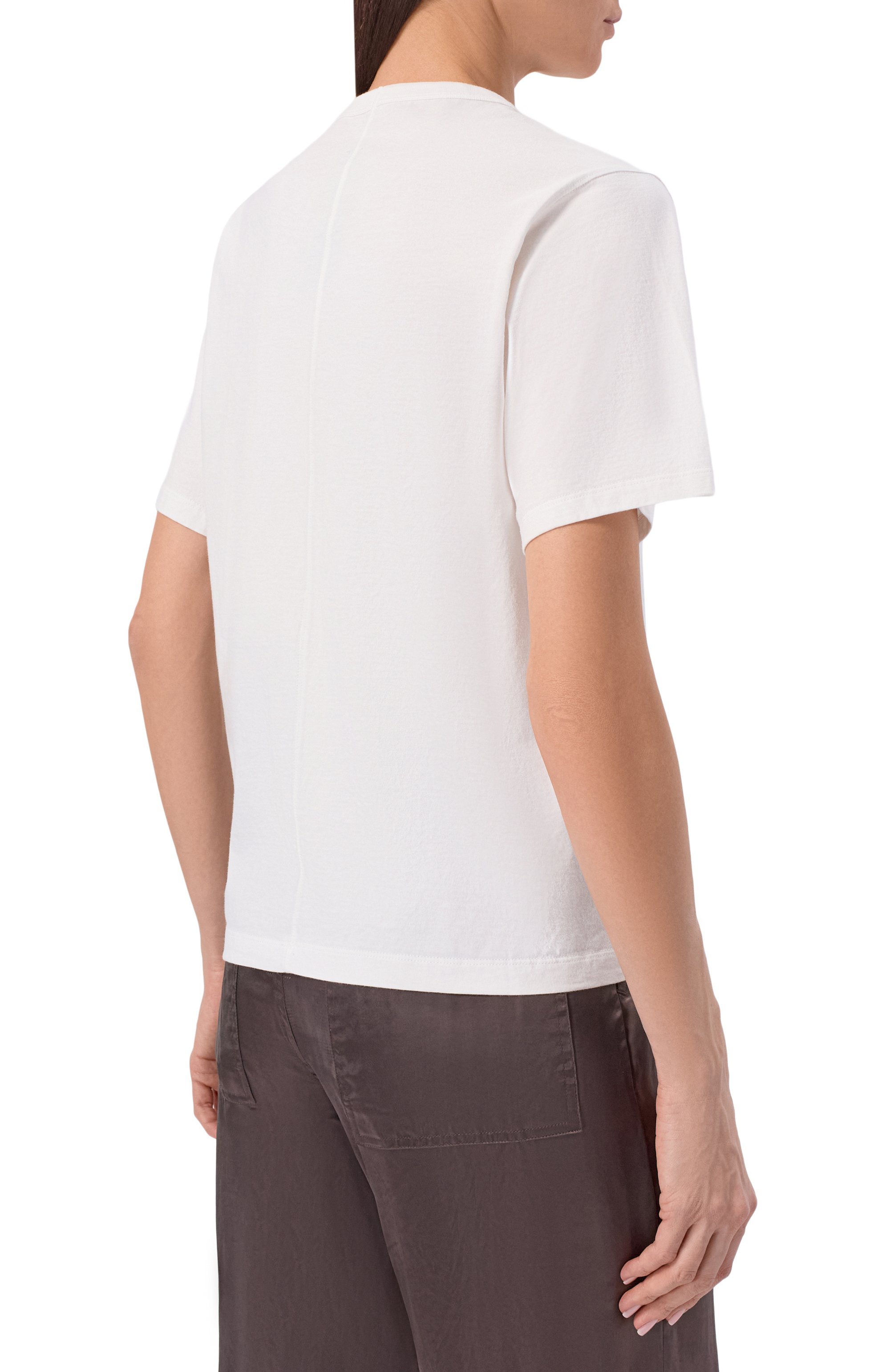 Хлопковая футболка RICK OWENS белого цвета по цене 36700 руб., арт. RP01F6200/JA, фото 4 Хлопковая футболка RICK OWENS, арт. RP01F6200/JA, фото 4