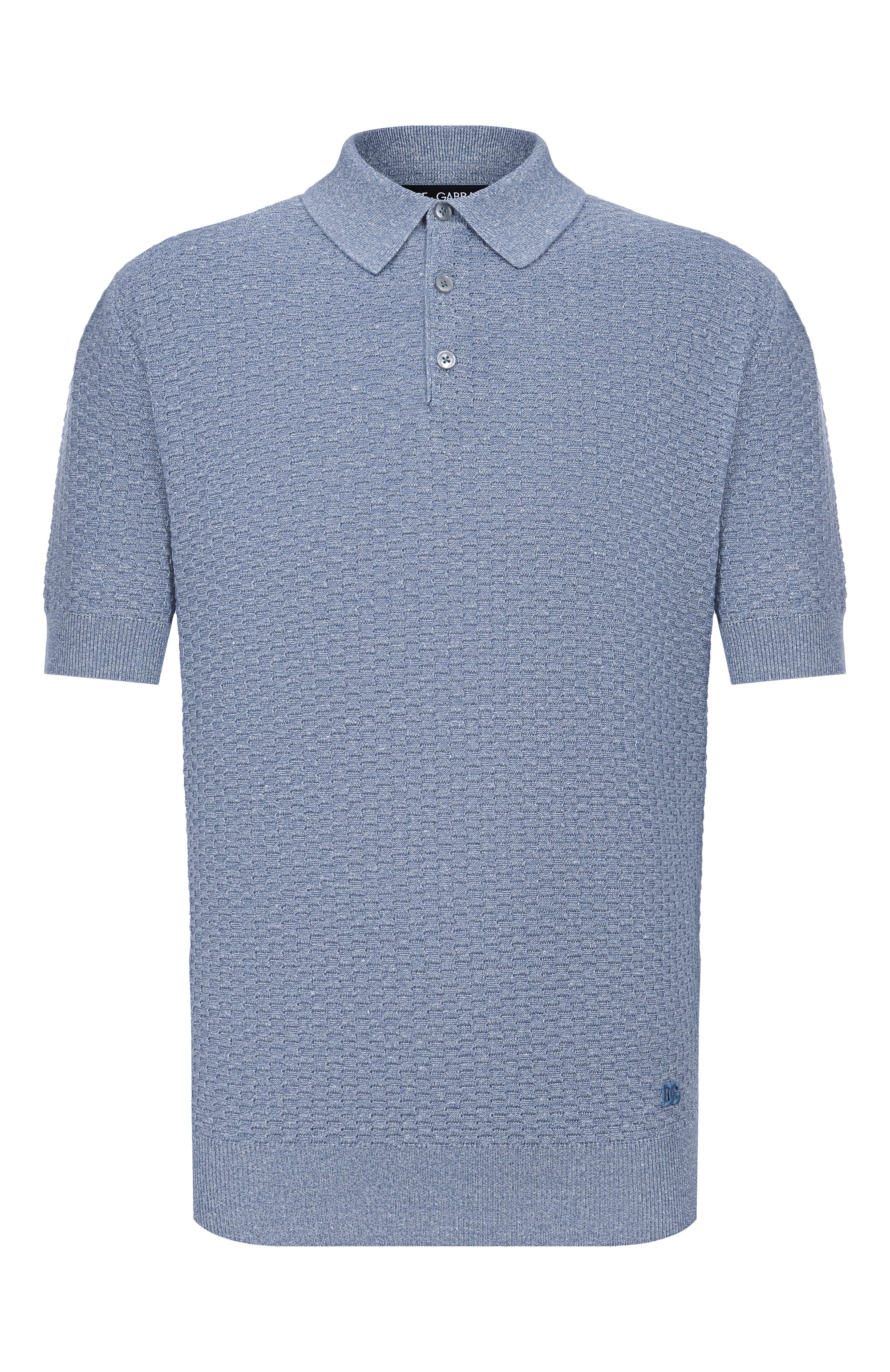 Поло изо льна и хлопка DOLCE & GABBANA, арт. GXZ02Z/JFMZU, фото 1