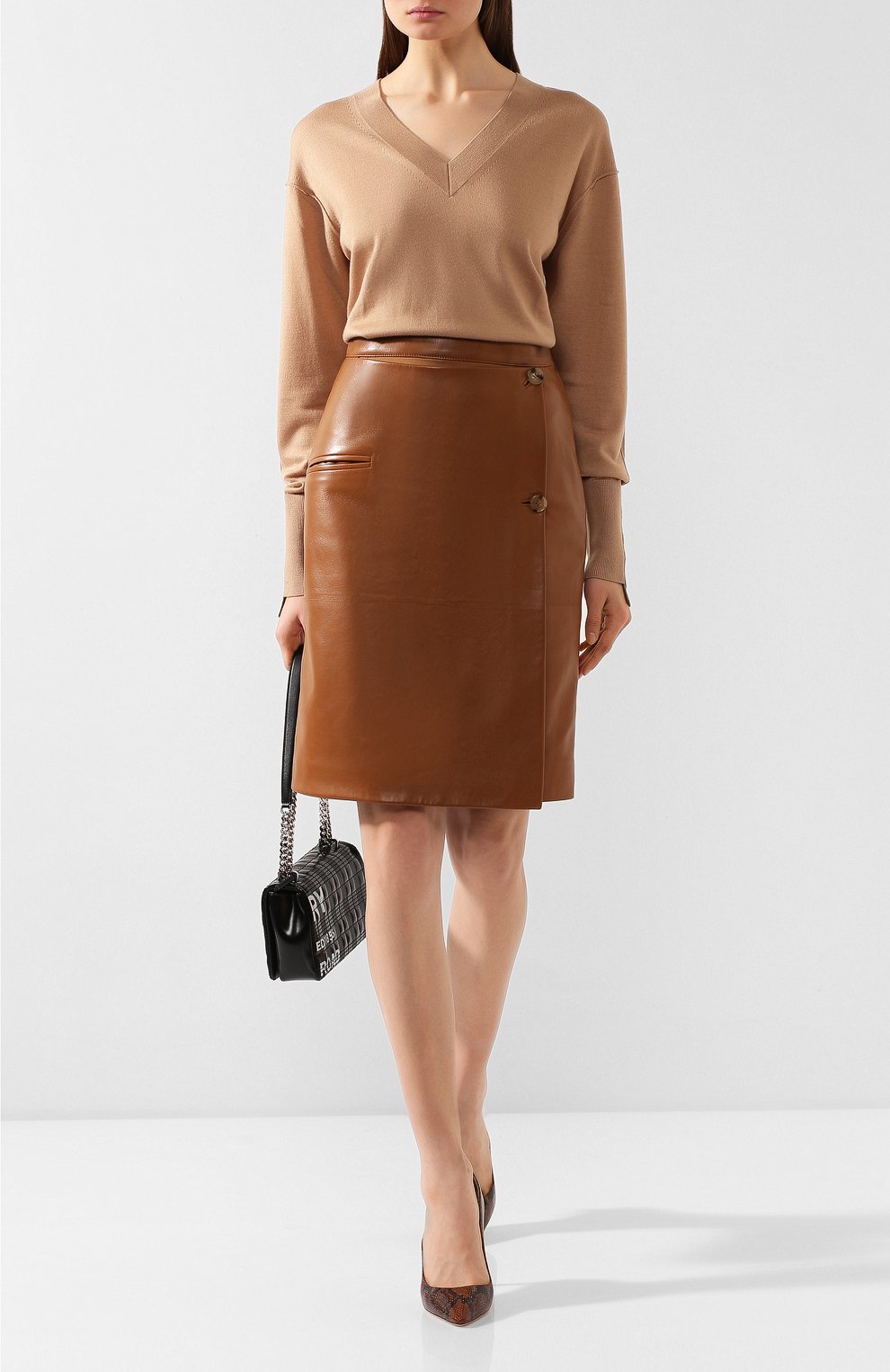 Пуловер из смеси шерсти и шелка BURBERRY, арт. 8021170, фото 2