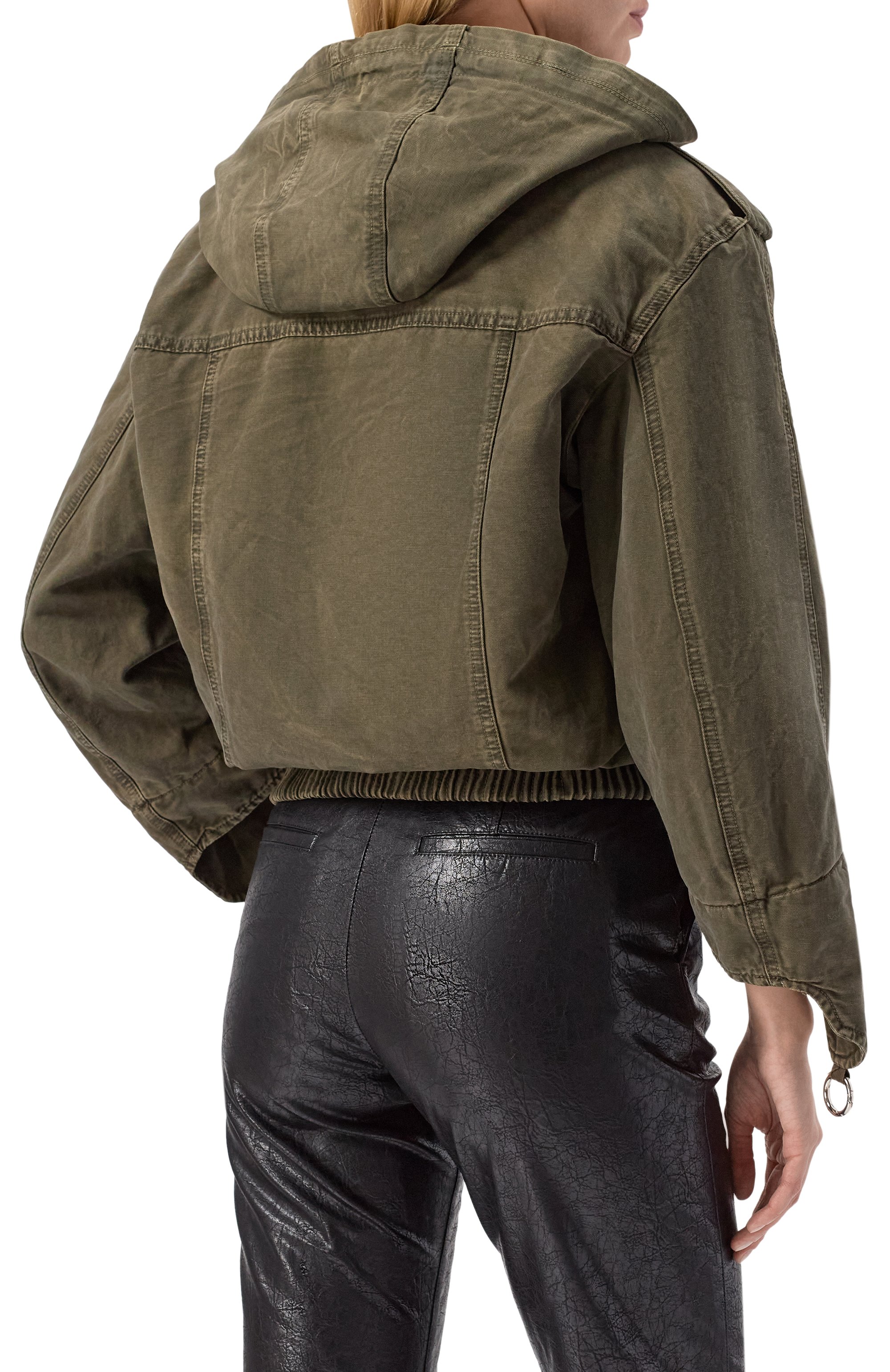 Бомбер с отделкой из овчины BLUMARINE, арт. 2J203W_SET, фото 6