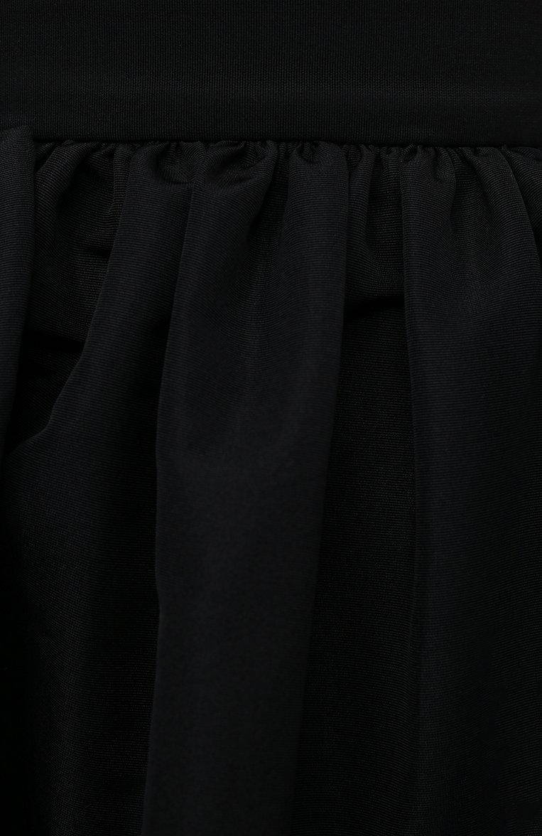 Женская юбка ALEXANDER MCQUEEN черного цвета, арт. 665397/QEACM | Фото 5 (Длина Ж (юбки, платья, шорты): Миди; Материал внешний: Синтетический материал; Стили: Гламурный; Женское Кросс-КТ: Юбка-одежда; Региональные ограничения белый список (Axapta Mercury): RU; Драгоценные камни: Проставлено; Материал сплава: Проставлено)