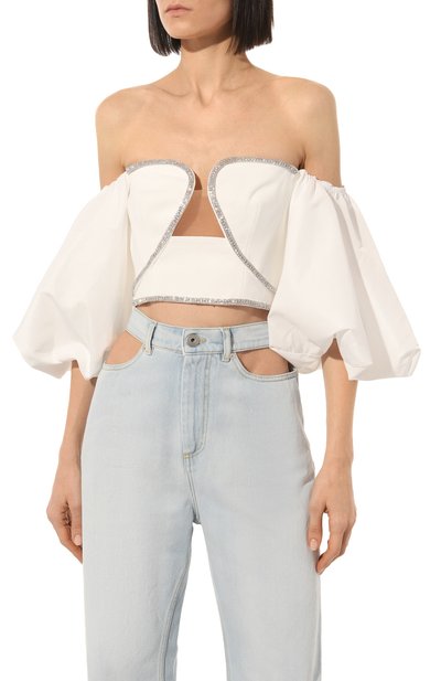 Топ SELF-PORTRAIT, арт. RS23-010T-W, фото 3