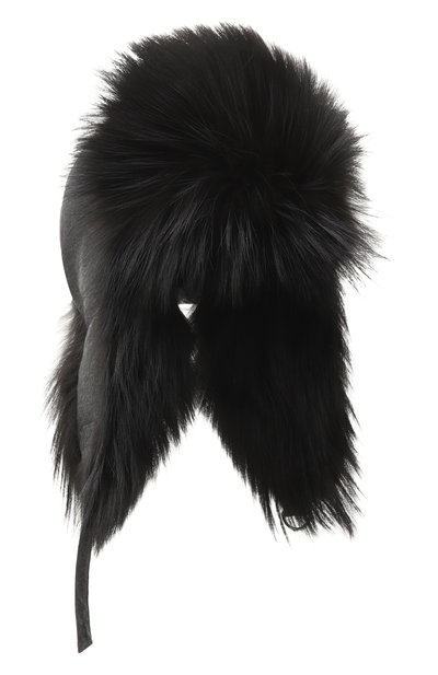 Женская шапка-ушанка с отделкой из лисицы YVES SALOMON, арт. 23WAA030XXW02W