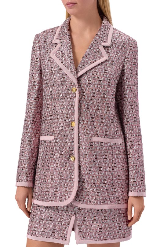 Твидовый жакет Giambattista Valli 25FWSVCA6105/74UBE Розовый  25FWSVCA6105/74UBE Фото 3