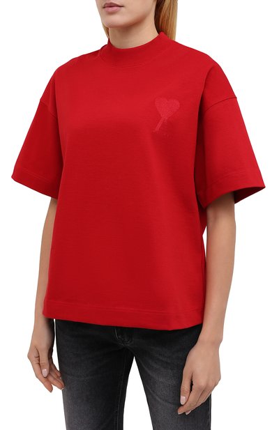 Хлопковая футболка AMI, арт. H20FJ133.79, фото 3