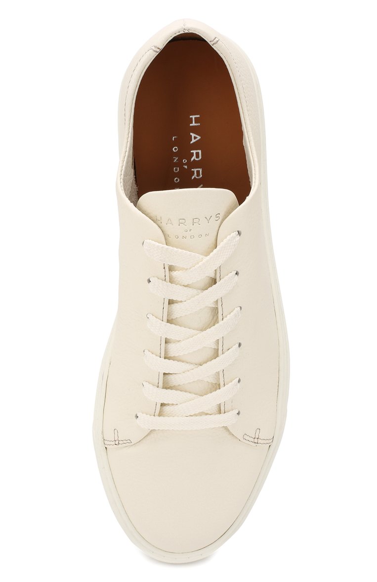Мужские кожаные кеды HARRYS OF LONDON белого цвета, арт. PURSUIT S0FT MILLED CALF | Фото 5 (Подошва: Плоская; Статус проверки: Проверена категория; Материал внутренний: Натуральная кожа; Материал утеплителя: Без утеплителя; Стили: Классический; Драгоценные камни: Проставлено; Материал сплава: Проставлено; Материал внешний: Натуральная кожа; Кросс-КТ: Низкие; Автоматизация Diginetica: Не назначено)