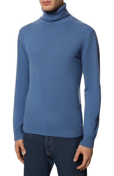 Кашемировая водолазка DANIELE FIESOLI синего цвета по цене 42050 руб., арт. WS 3002, фото 3 Кашемировая водолазка DANIELE FIESOLI, арт. WS 3002, фото 3