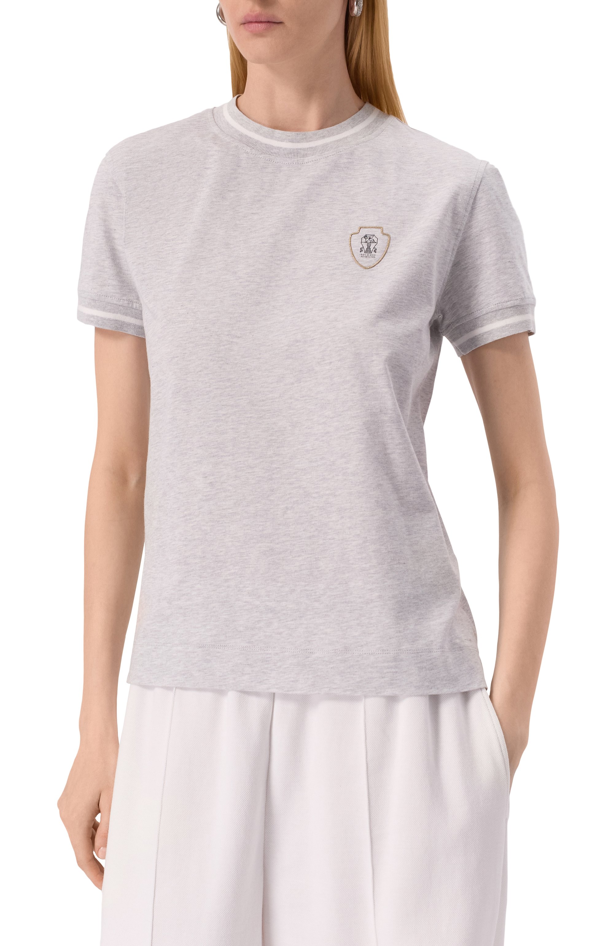 Хлопковая футболка BRUNELLO CUCINELLI, арт. M0T81VD110, фото 3