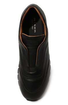Мужские кожан�ые кроссовки KITON черного цвета, арт. USSA107N0109803 | Фото 6 (Региональные ограничения белый список (Axapta Mercury): Не проставлено; Нос: Не проставлено; Стили: Классический; Материал утеплителя: Без утеплителя; Материал внешний: Натуральная кожа; Материал внутренний: Натуральная кожа; Подошва: Плоская; Кросс-КТ: Низкие)