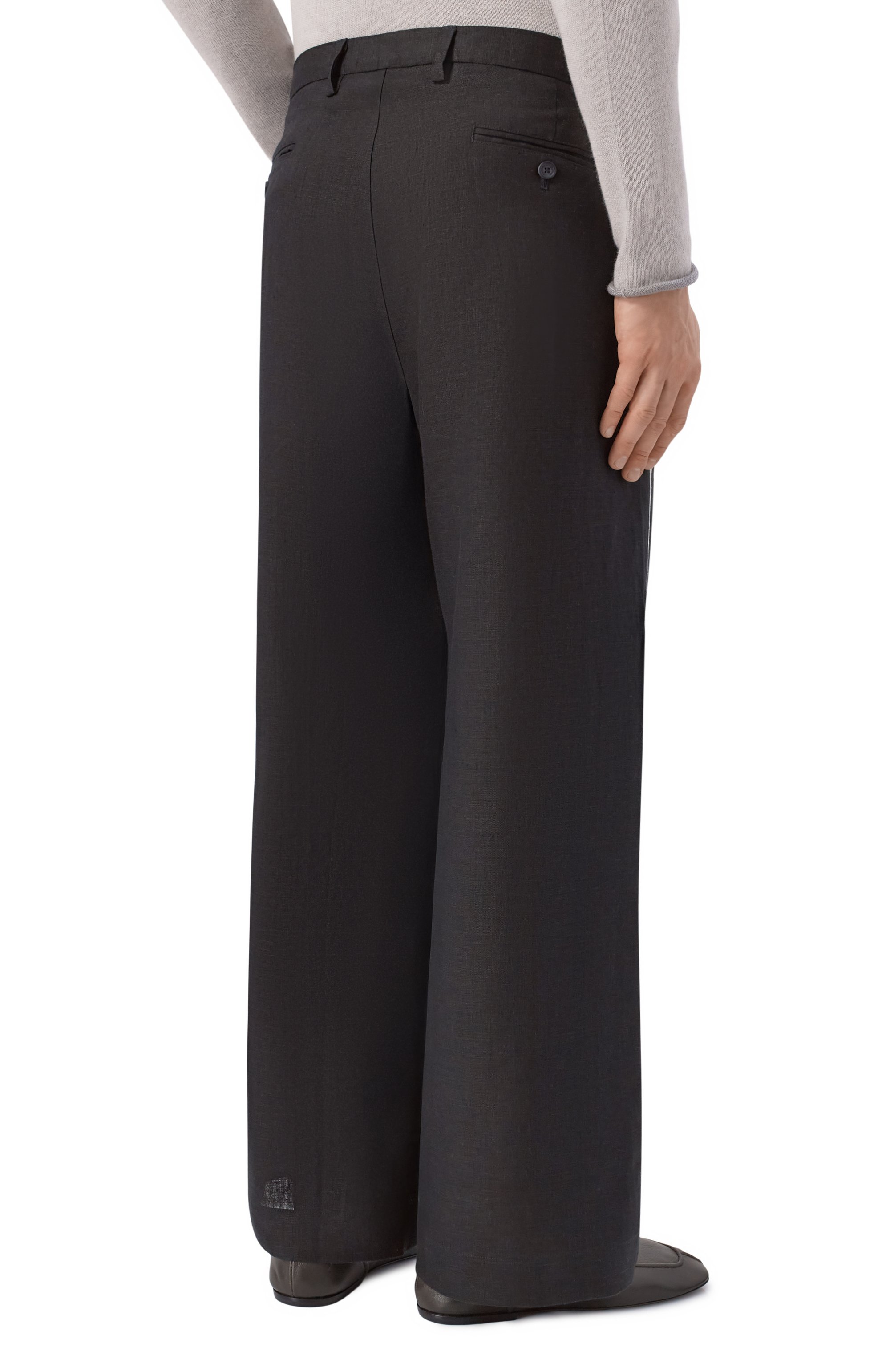 Льняные брюки HANNES ROETHER, арт. BUR21NS.602, фото 4