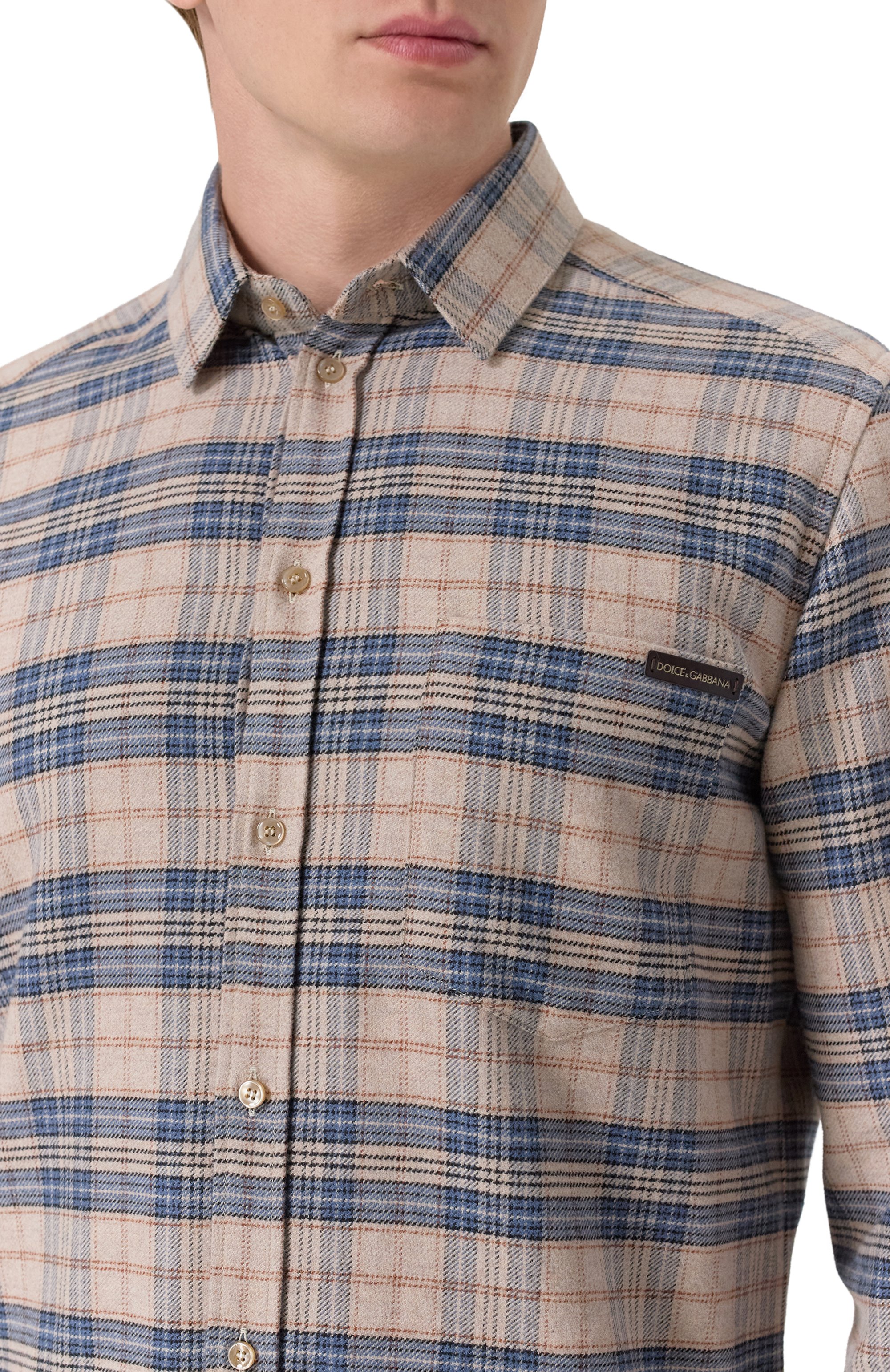 Хлопковая рубашка DOLCE & GABBANA, арт. G5JZ9T/FQ6M6, фото 5