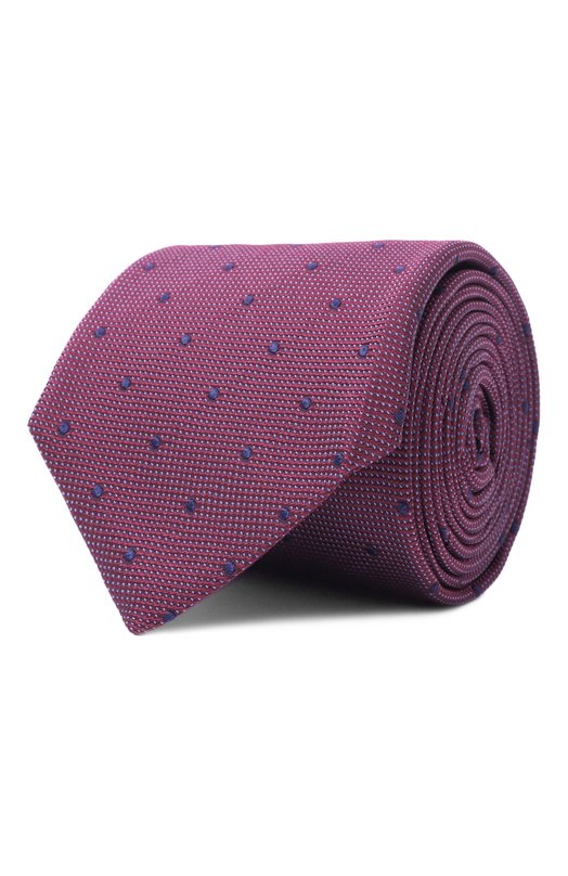 Шелковый галстук Corneliani 25U302-2520307 Бордовый 25U302-2520307