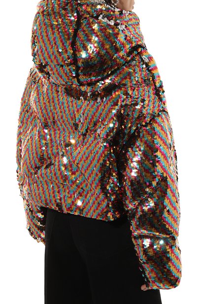 Пуховик с отделкой пайетками KHRISJOY, арт. KWF24R0604/PS0001, фото 4