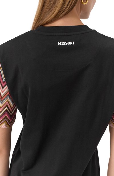 Футболка из хлопка и вискозы MISSONI, арт. DS25SL01/BJ00N7, фото 5